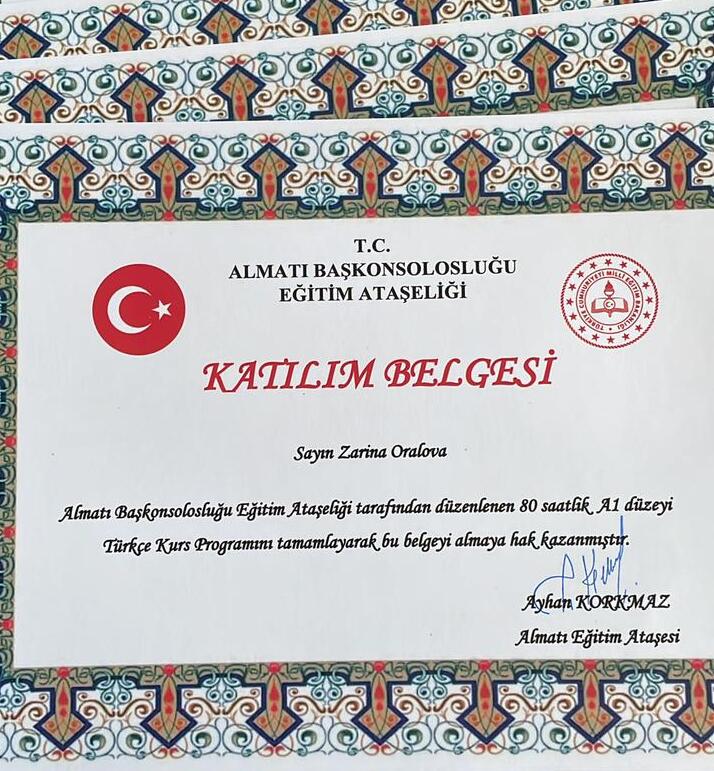 Түрік тілі курсы